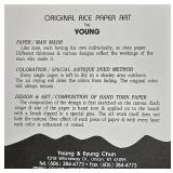 LR - Rice Paper Art - Young & Kyung Chun 10.25 X 11.25 in Framed
