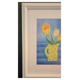 LR - Floral Wall Art Framed Botanical Pieces Tile & Wood (Lot of 5)