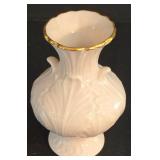 LR - Collectible Porcelain Trio - Lenox Heart Dish, Lenox Vase & Lefton Ballerina