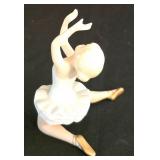 LR - Collectible Porcelain Trio - Lenox Heart Dish, Lenox Vase & Lefton Ballerina