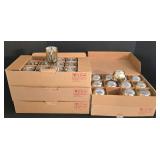 LR - Glass Candle Holders Mixed Lot 78 Pieces Letine Cylinder & Globe