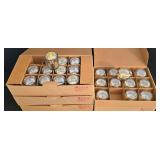 LR - Glass Candle Holders Mixed Lot 78 Pieces Letine Cylinder & Globe