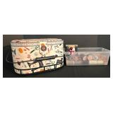 LR - Sewing Box & Thread Container Mixed Lot