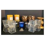 LR - Candle Holders - Assorted Glass, Mosaic & Metal