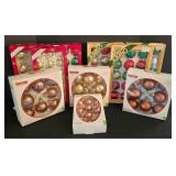 LR - Christmas Globe Ornaments Mixed Lot of 10 Boxes - Pyramid, Celebrate It & Target
