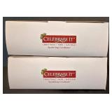 LR - Christmas Globe Ornaments Mixed Lot of 10 Boxes - Pyramid, Celebrate It & Target