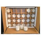 LR - Glass Votive Candles - Hosley Clear Glass 48 Pack New in Box