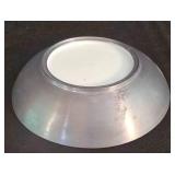 LR - Vintage Silver City Crystal Clamshell Bowl & Blue-White Porcelain Dishes Mixed Lot