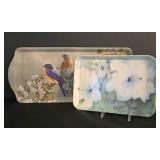 LR - Decorative Tray Set - Ashdene Floral Bird Tissue Holder Box Set (4 Pieces)