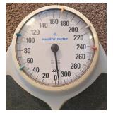 LR - Vintage Bathroom Scale - Health O Meter Big Foot Model 150
