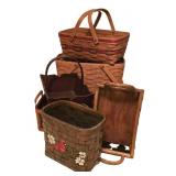 LR - Basket Assortment including Longaberger Baskets (Lot of 6)