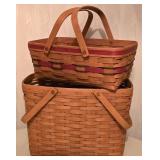 LR - Basket Assortment including Longaberger Baskets (Lot of 6)