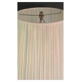 LR - Table Lamp Cut Crystal Glass Base With Pleated Shade