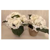 O - Artificial Floral Arrangements Mixed Lot - Pots, Vases & Fronds
