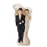 O - Wedding Cake Topper - Vintage Wallace Nutting Silhouettes & Frame Pair Mixed Lot