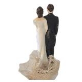 O - Wedding Cake Topper - Vintage Wallace Nutting Silhouettes & Frame Pair Mixed Lot