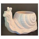 LR - Snail Planter, Toothpick Holder & Covered Dish Mixed Lot
