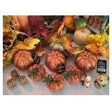 LL-ST - Fall Decor Mixed Lot Boston Warehouse Turkey Spreaders & Harvest Accents