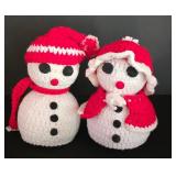 LL-ST - Snowman Figures & Candles Mixed Lot Avon Mrs Snowlight, St Nicholas Square