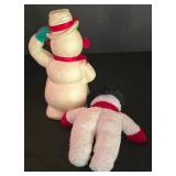 LL-ST - Snowman Figures & Candles Mixed Lot Avon Mrs Snowlight, St Nicholas Square