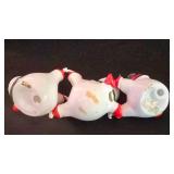 LL-ST - Christmas Figurines Skater Girls, Snowmen & Salt & Pepper Set (Lot of 9)