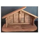 LL-ST - Nativity Set MaxCraft Wooden Manger (Lot of 12)