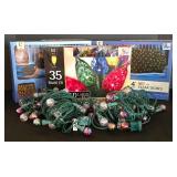 LL-ST - Christmas Lights Mixed Lot - 3 New in Package Sets & 2 Faceted Globe Strings