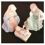 LL-ST - Nativity Scene - Lefton Christopher Collection Wooden Manger (Lot of 12)