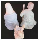 LL-ST - Nativity Scene - Lefton Christopher Collection Wooden Manger (Lot of 12)