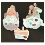 LL-ST - Nativity Scene - Lefton Christopher Collection Wooden Manger (Lot of 12)
