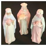 LL-ST - Nativity Scene - Lefton Christopher Collection Wooden Manger (Lot of 12)