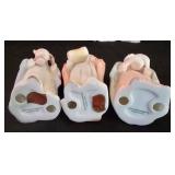 LL-ST - Nativity Scene - Lefton Christopher Collection Wooden Manger (Lot of 12)