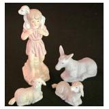 LL-ST - Nativity Scene - Lefton Christopher Collection Wooden Manger (Lot of 12)