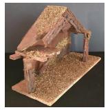 LL-ST - Nativity Scene - Lefton Christopher Collection Wooden Manger (Lot of 12)