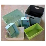 LL-ST - Storage Baskets Mixed Lot of 6 Room Essentials & Simple Design