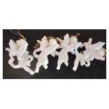 LL-ST - Christmas Ornaments - Goebel, Fenton & Dept 56 White Ceramic Mixed Lot