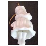 LL-ST - Christmas Ornaments - Goebel, Fenton & Dept 56 White Ceramic Mixed Lot