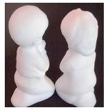LL-ST - Christmas Ornaments - Goebel, Fenton & Dept 56 White Ceramic Mixed Lot