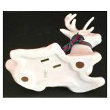 LL-ST - Christmas Ornaments - Goebel, Fenton & Dept 56 White Ceramic Mixed Lot