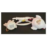 LL-ST - Christmas Ornaments - Goebel, Fenton & Dept 56 White Ceramic Mixed Lot