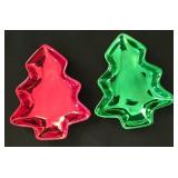 LL-ST - Christmas Serving Trays & Plates Oneida, St. Nicholas Square & Holly Hobbie Mixed Lot