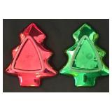 LL-ST - Christmas Serving Trays & Plates Oneida, St. Nicholas Square & Holly Hobbie Mixed Lot