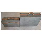 LL-ST - Luggage Set - Vintage Hartmann 3-Piece With Leather Trim