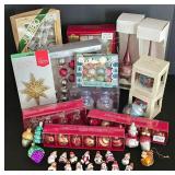 LL-ST - Christmas Ornament Mixed Lot Hallmark Krebs Glas Lauscha Pier 1 Imports