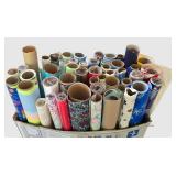 LL-ST - Christmas Decor Mixed Lot - Wrapping Paper, String Lights, Rugs, Basket & Ornaments
