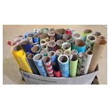 LL-ST - Christmas Decor Mixed Lot - Wrapping Paper, String Lights, Rugs, Basket & Ornaments