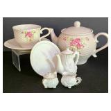 LL-ST - Vintage Teleflora Miniature Tea Set 6-Piece Tea Service