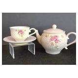 LL-ST - Vintage Teleflora Miniature Tea Set 6-Piece Tea Service