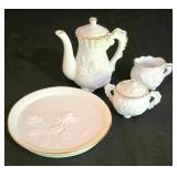 LL-ST - Vintage Teleflora Miniature Tea Set 6-Piece Tea Service