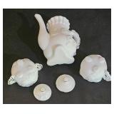 LL-ST - Vintage Teleflora Miniature Tea Set 6-Piece Tea Service
